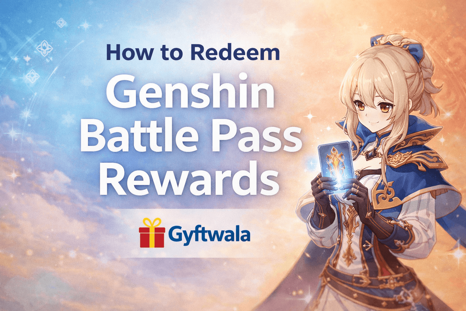 How to redeem Genshin Battle Pass rewards with an in game screen showing the reward claim process