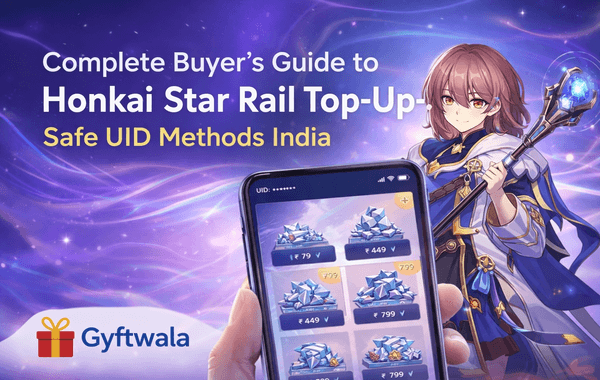 Honkai Star Rail UID top up process in India showing secure payment methods and an in game currency purchase interface
