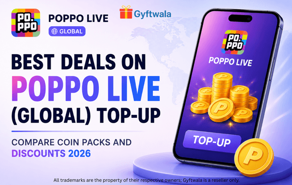 Poppo Live Global top-up deals with coin packs and discounts 2026