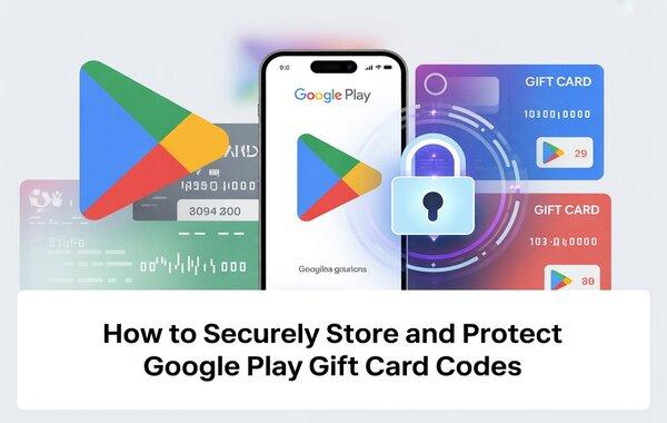 Securely store and protect Google Play gift card codes safely