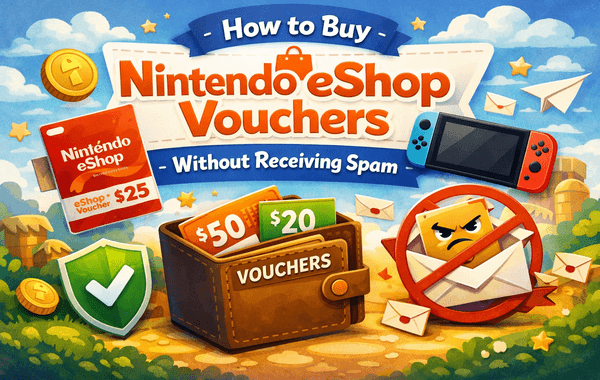 Safe way to buy Nintendo eShop vouchers without spam messages