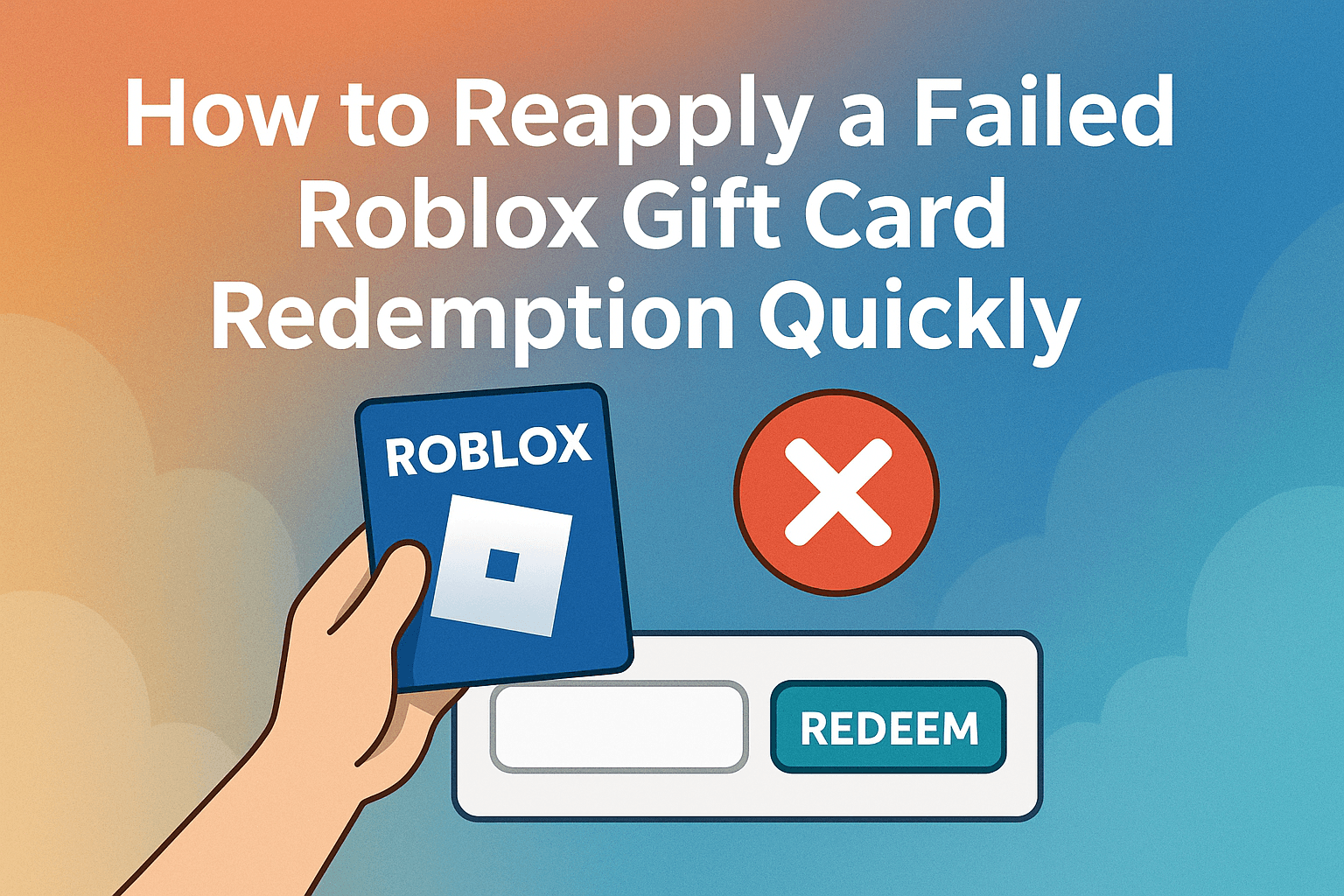 Reapply a Failed Roblox Gift Card Redemption Quickly