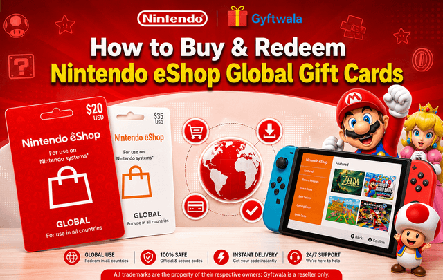 Nintendo eShop Global Gift Cards Guide