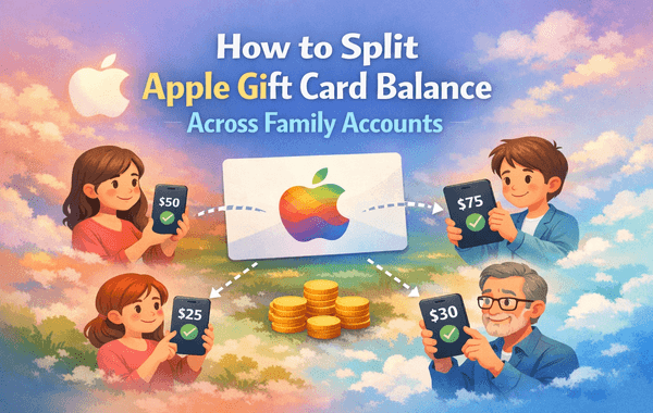 Apple Gift Card balance sharing across Family Sharing accounts