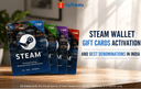 Steam Wallet Gift Cards activation and denominations in India