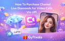 Chamet Live diamonds purchase using UPI showing mobile payment interface and video call feature in the app