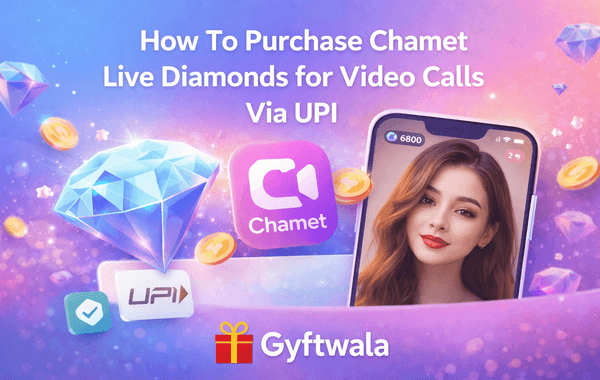 Chamet Live diamonds purchase using UPI showing mobile payment interface and video call feature in the app