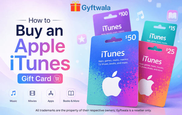 Apple iTunes Gift Card Purchase Guide with Multiple Gift Card Values