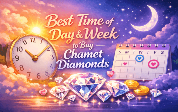 Best time of day and week to buy Chamet Diamonds