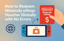 Nintendo eShop voucher being redeemed on a Nintendo Switch