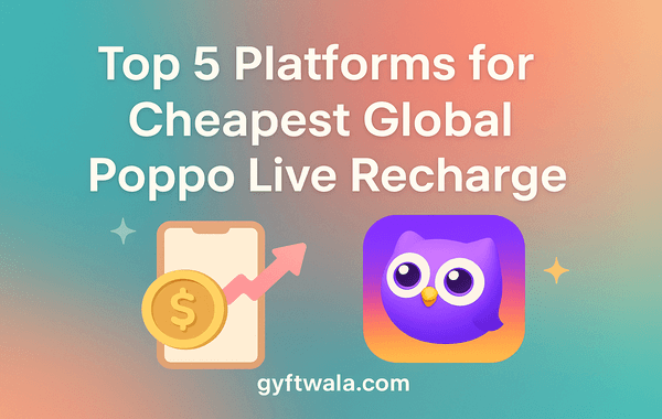 Poppo Live recharge guide with phone coin and app icon