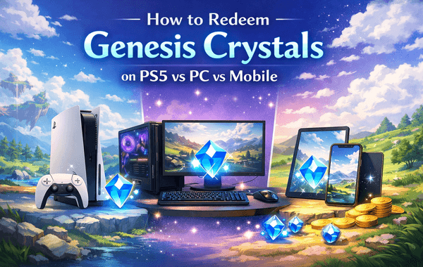 How to redeem Genesis Crystals on PS5 PC and mobile platforms
