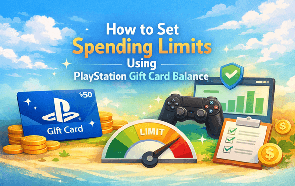 Setting spending limits using PlayStation Gift Card balance