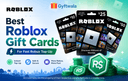 Roblox gift cards with Robux coins for instant top-up