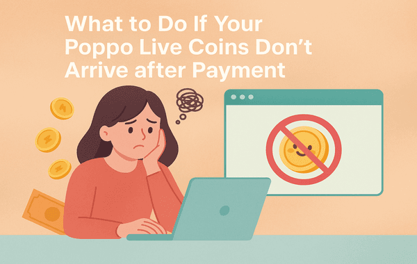 If Your Poppo Live Coins do not Arrive after Payment