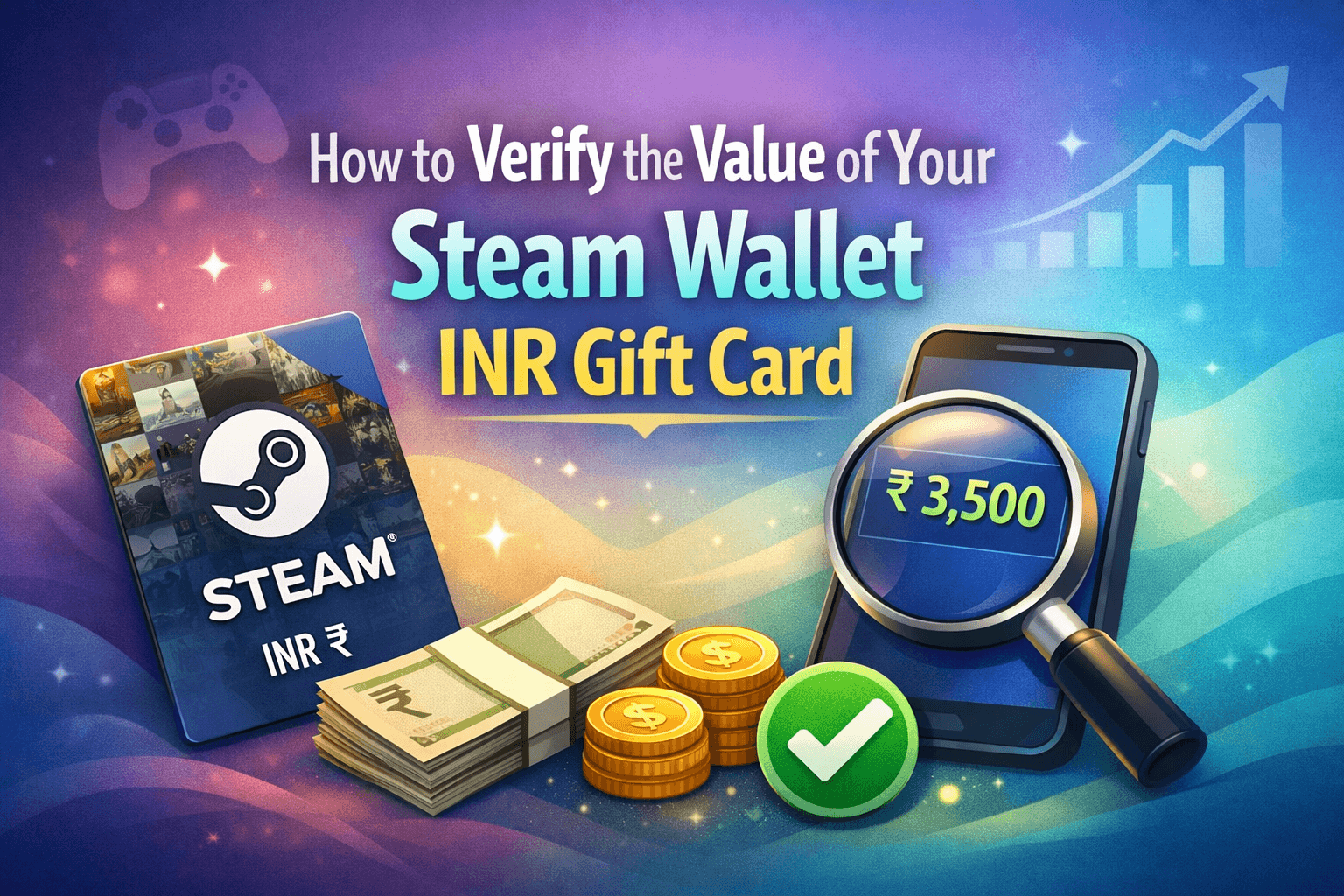 How to verify the Steam Wallet INR Gift Card value using the official Steam website