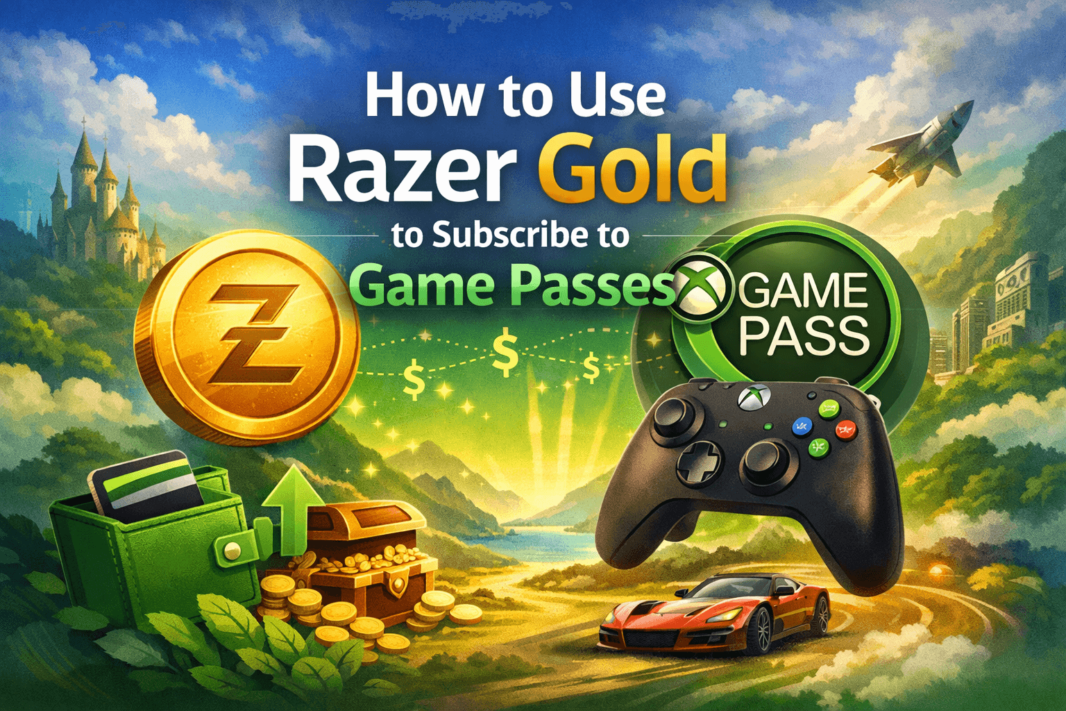 How to use Razer Gold balance to subscribe to game passes step by step