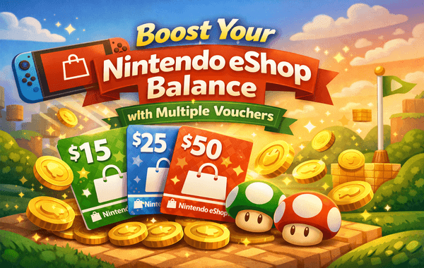 Smart ways to extend Nintendo account balance using multiple Nintendo eShop Vouchers purchased from Gyftwala