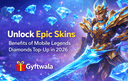 Moba Legends epic skins unlocked using diamonds top up showing premium skins in game currency purchase and enhanced gameplay visuals