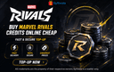 Marvel Rivals Credits top-up with gaming coins.