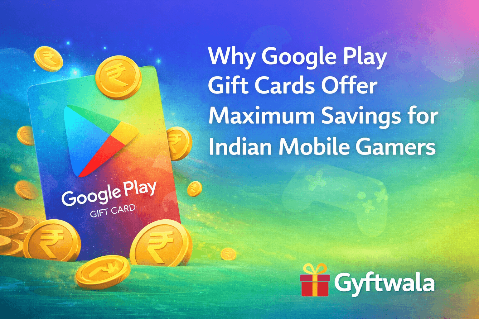 An Indian mobile gamer using a Google Play Gift Card for discounted in game purchases and secure payment on an Android device