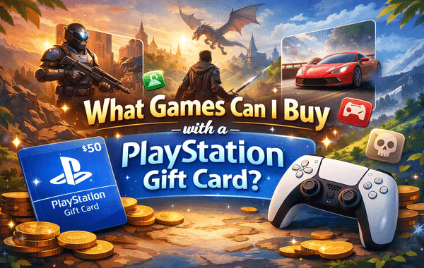 PlayStation Gift Card is usable for buying PS4 and PS5 games from the PlayStation Store