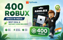 400 Robux India Price Instant Roblox Gift Card Delivery