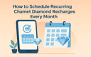 How to schedule recurring Chamet Diamond recharges every month